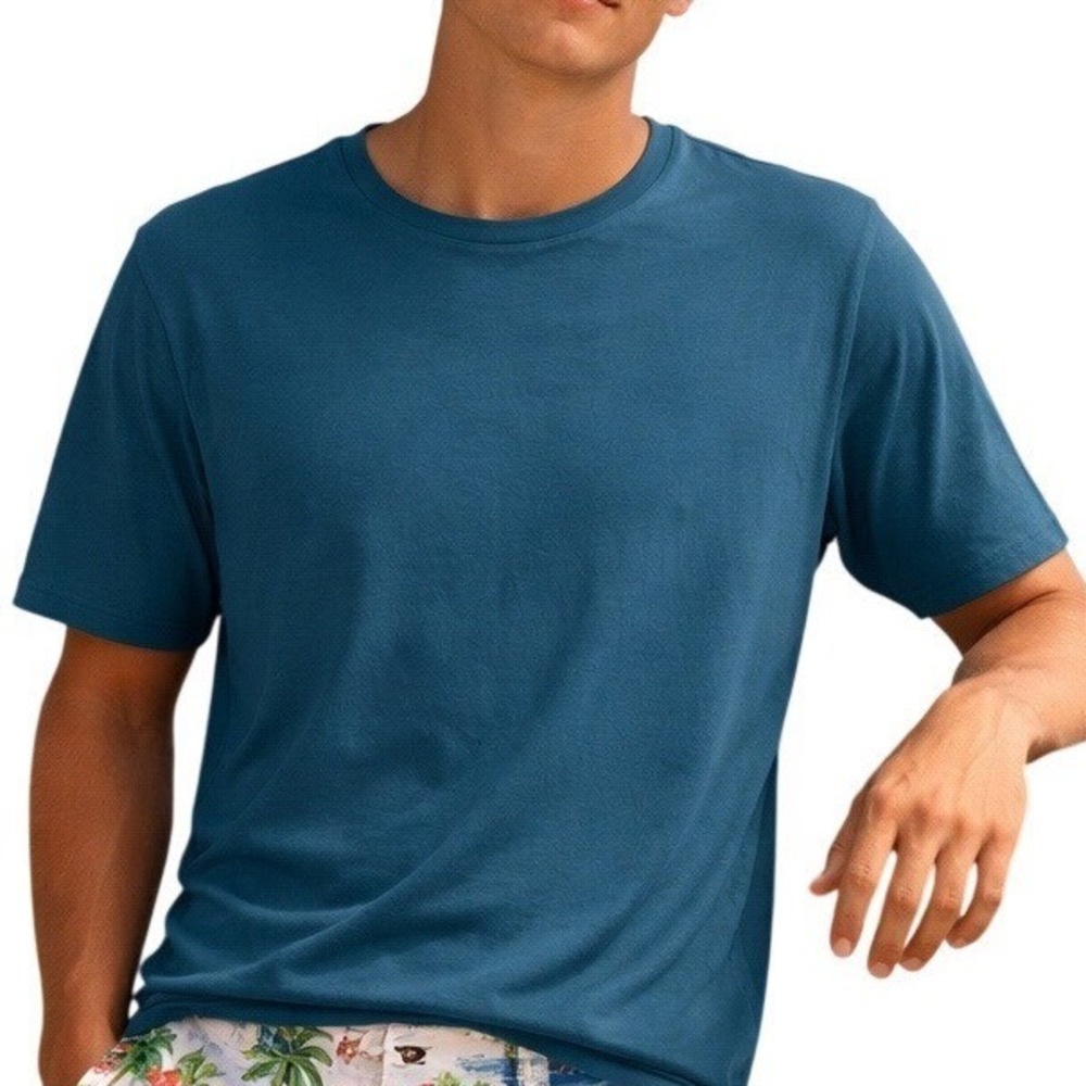 BYLT Basics Men's Crewneck Short Sleeve Pullover Relaxed Fit Casual T-Shirt Sz L